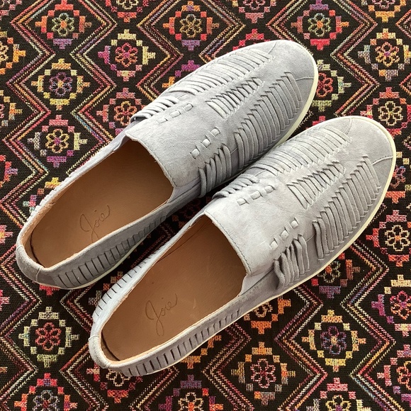 Joie Huxley slip-on suede woven suede leather sneaker 38.5 / 8 - Picture 5 of 8